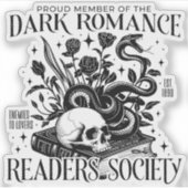 Sticker Dark Romance Readers Society (Devant)