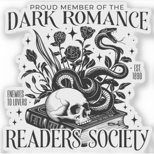 Sticker Dark Romance Readers Society (Devant)
