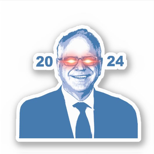 Sticker Dark Walz 2024 (Devant)