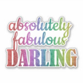 Sticker Darling Absolument Fabuleux - Citation Gla (Devant)