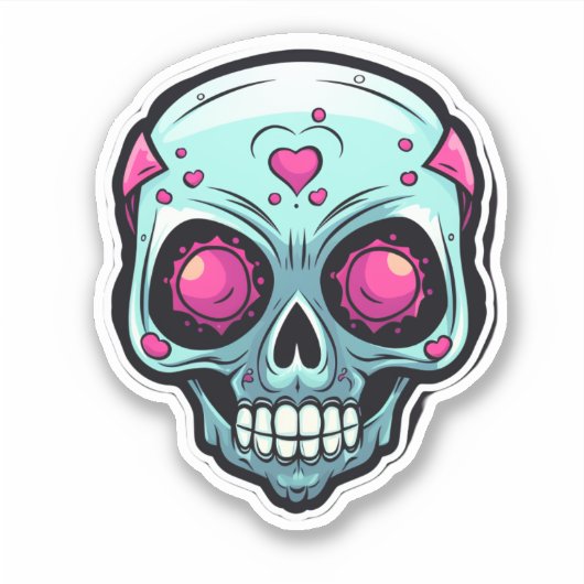 Sticker Darling Skull (Devant)