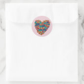 Sticker d'art cardiaque coloré Valentine (Sac)