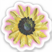 Sticker d'art de tournesol brillant (Recto)