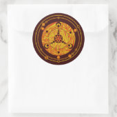 Sticker d'art en cercle en automne (Sac)