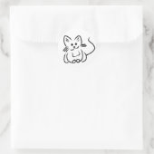 Sticker d'art en ligne de chats personnalisable (Sac)