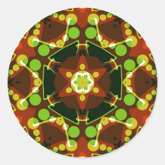 Sticker d'art géométrique Hexagon Star (Devant)