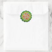 Sticker d'art Mandala vert (Sac)