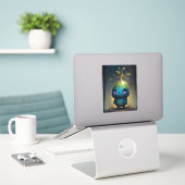 Sticker d'art Plante Monster Imaginaire (Ordinateur portable sur le bureau)
