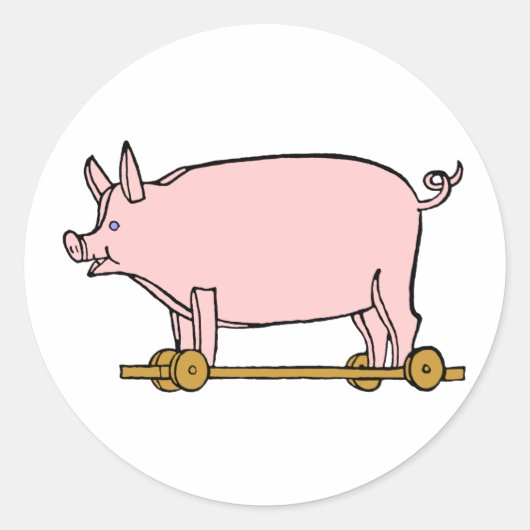 Sticker d'art Vintage pour cochon de jouets (Devant)