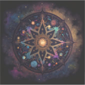 Sticker d'art Visionnaire Mandala (Devant)