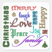 Sticker d'art Word de Noël (Devant)