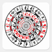 Sticker Dartboard Card Design (Devant)