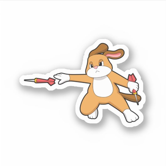 Sticker Darts dog (Devant)