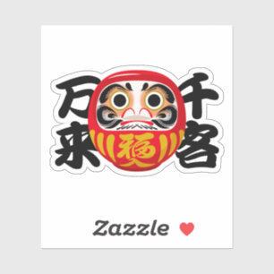 Sticker Daruma pour accueillir de nombreux invités et pros