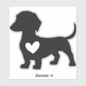 Sticker Daschund       (Feuille)