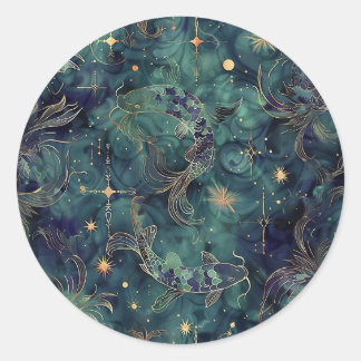 Sticker d'astrologie de Poissons Personnalisé