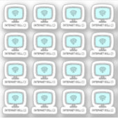 Sticker Date d'échéance de la facture Internet Rappel Wi-f (Devant)