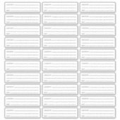 Sticker Date et contenu personnalisés Organisation Congéla (Devant)