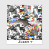 Sticker d'attaque arc-en-ciel (Feuille)