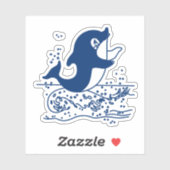 Sticker Dauphin (Feuille)