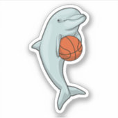 Sticker Dauphin au Basketball Sports (Devant)