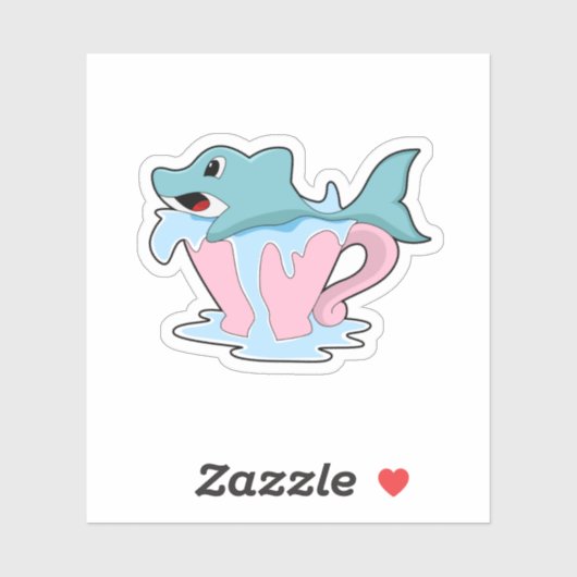 Sticker Dauphin avec Coupe d'eau.PNG (Feuille)
