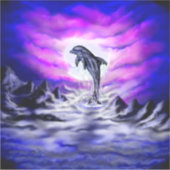 Sticker Dauphin clair de lune (Devant)