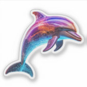 Sticker Dauphin coloré vif (Devant)