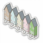 Sticker Dauphin Island Maison de pêcheurs (Devant)