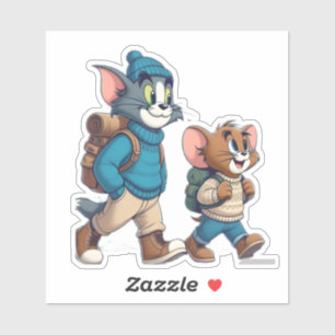 Sticker d'aventure Tom et Jerry Winter