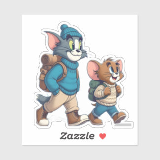 Sticker d'aventure Tom et Jerry Winter