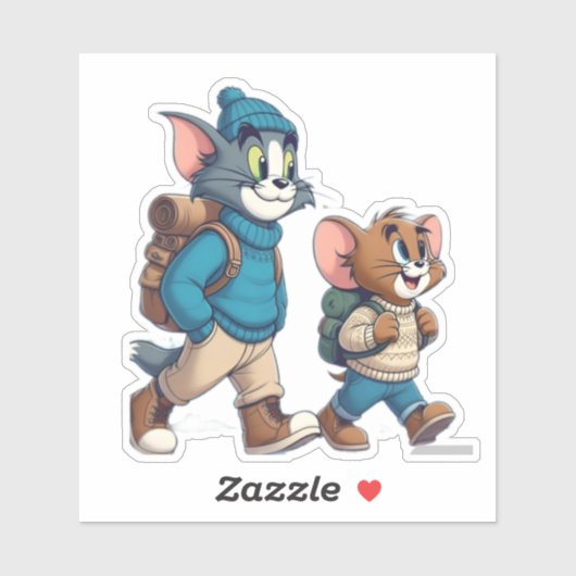 Sticker d'aventure Tom et Jerry Winter (Feuille)