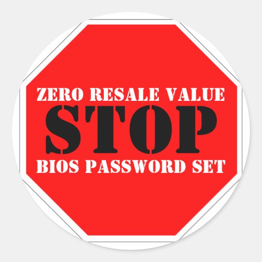 Sticker d'avertissement anti-vol (Devant)