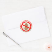Sticker d'avertissement d'allergie aux arachides (Enveloppe)