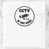 Sticker d'avertissement d'arrondi de la caméra de (Sac)