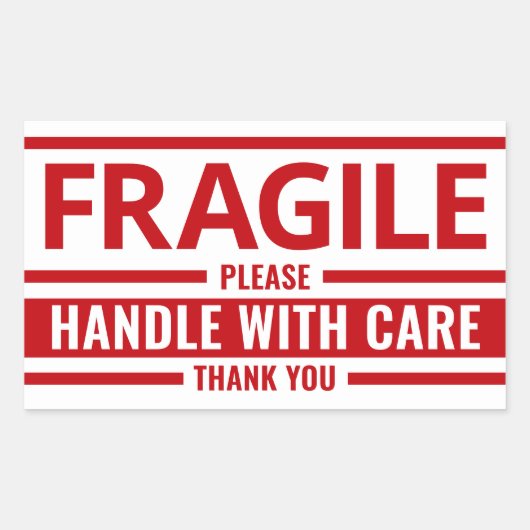 Sticker d'avertissement d'expédition Étiquette fra (Devant)