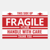 Sticker d'avertissement d'expédition Étiquette fra (Devant)