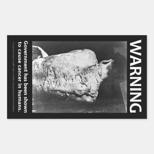 Sticker d'avertissement du gouvernement (Devant)