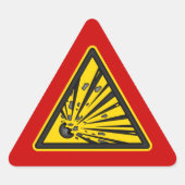 Sticker d'avertissement explosif (Devant)