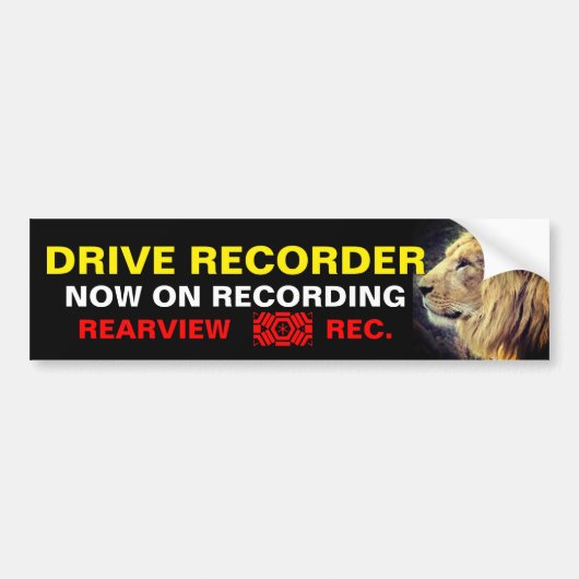 Sticker d'avertissement : Lion (Devant)