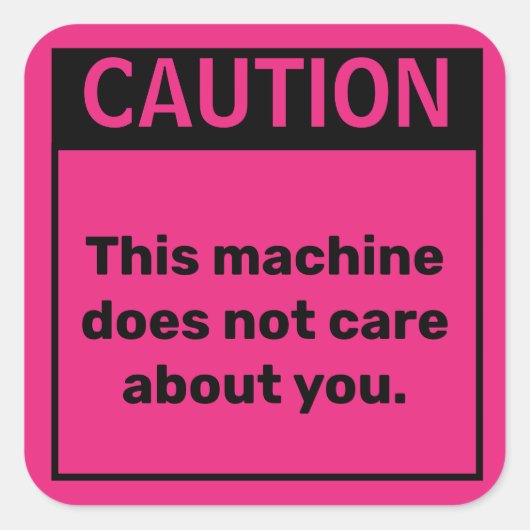 Sticker d'avertissement pour petite prudence (Devant)