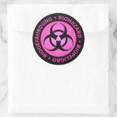 Sticker d'avertissement pour risque biologique tri (Sac)