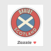 Sticker Daviot, Écosse (Feuille)