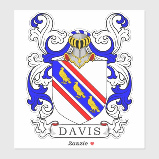 Sticker Davis Family Crest (Feuille)