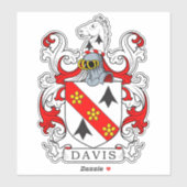 Sticker Davis Family Crest (Feuille)