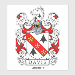 Sticker Davis Family Crest