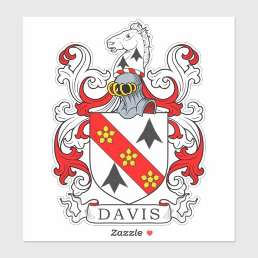 Sticker Davis Family Crest (Feuille)