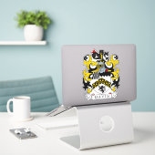 Sticker Davis Family Crest (Ordinateur portable sur le bureau)