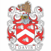 Sticker Davis Family Crest (Devant)