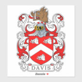 Sticker Davis Family Crest (Feuille)